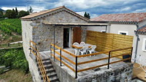 Studio maison en pierre avec terrasse
